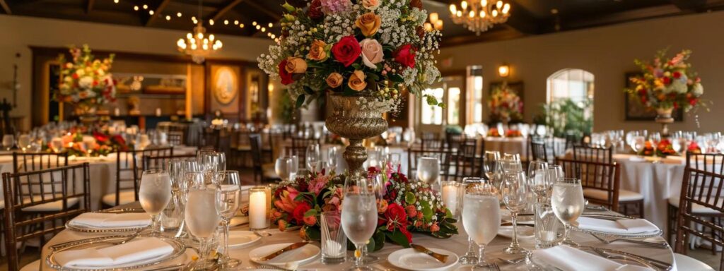 Full Wedding Planning - Weddings By Wendi a stylishly decorated wedding venue in lubbock, tx, features an elegantly arranged table setting with soft, ambient lighting that captures the essence of a joyful celebration, reflecting the importance of choosing the perfect photographer to immortalize these cherished moments.